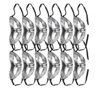 jojofuny 15 Maschere Veneziane Mezza Faccia Vintage Argento per Adulti Maschere da Ballo e Carnevale per Feste di Halloween Cosplay e Balli di Fine Anno Comode e Leggere per Uomo e