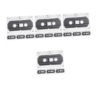 jojofuny 16 Pz Nastro Audio Vuoto Cassette Vuote Cd Vuoti Nastri Musicassetta Cassetta Vuota Vintage Minicassette Custodie Trasparenti Per Cassette Registratore a Cassette Pc