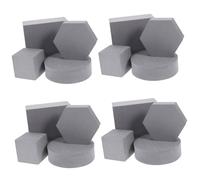 jojofuny 16pezzi Geometric Cube Photo Props Foam Decorative Photography Background for Jewelry and Cosmetics Compact Design for Easy Carrying Nail Salons and Creative Photography