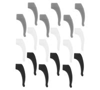 jojofuny 18 Paia di Ganci per Antiscivolo in Silicone Porta Impugnature per le Orecchie Morbide e Invisibili da Lettura e Sole