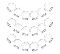 jojofuny 18 pollici Barattoli Trasparenti per Globo di Neve in Plastica con Tappo Vite in Alluminio per Decorazioni Natalizie Artigianato DIY Globetti con Muschio e Progetti Paesaggistici