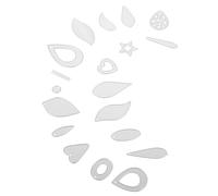 jojofuny 18pezzi Fustelle per Orecchini di Fustella in Acciaio al Carbonio Stencil per Goffratura Fustelle Stencil per Artigianato Fai da Te