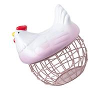 jojofuny 1pezzi Cesto Portaoggetti Con Coperchio Cestino Portauova in Contenitore Portavivande Per Cucina Design Gallina Speciale Pratico e Decorativo