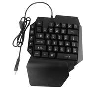 jojofuny 1pezzi Tastiera Meccanica Compatta Per Mano Keypad Da Gioco Con Retroilluminazione Per Computer Portatile Per Intrattenimento Domestico e Gioco Battle Royale Nero