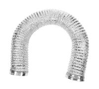 jojofuny 1pezzi Tubo Flessibile Alluminio Resistente Condotto Di Ventilazione Per Hvac Cucina e Bagno Design Retrattile Antifiamma e Facile Da Pulire Colore Argento