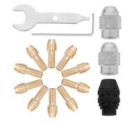 jojofuny 1set Mandrino Per Utensili Rotanti Con Pinze Rame Adattatore Per Trapano Elettrico Completo Per Smerigliatura e Intaglio Strumenti Per Fai Da Te e Professionisti