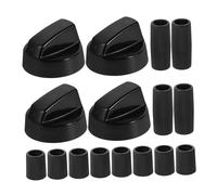 jojofuny 1set Manopole Di Ricambio Per Cucine Gas e Forni Facile Installazione Manopole Plastica Completo Con Adattatori Resistente e Durevole