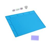jojofuny 1set Tappetini Per Saldatura Silicone Pad Multifunzione Per Saldatura Mat Per Accessorio Per Riparazioni Elettroniche Fessure Per