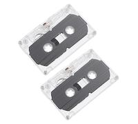 jojofuny 2 Pezzi 30 Cassette Audio Nastro Nastro Di Registrazione Trasparente Etichette Adesive Nastro Adesivo Custodie Per Cassette Vuote Nastro Resistente Cassette Di Dimensioni Standard