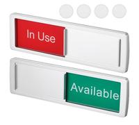 jojofuny 2 pezzi Cartelli Privacy Ufficio Segnali Occupato Scorrevoli in Resistente Colori Vivi per Conferenze e Bagni