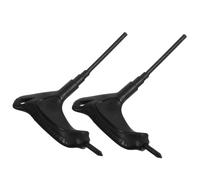 jojofuny 2 Pezzi Chiave a T Multifunzione 4mm per Roller Skates e | Impugnatura Ergonomica, Pvc Nero, Design Portatile, Sostituzione Ruota e Fit Preciso