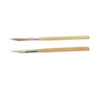 jojofuny 2 Pezzi Coltello Agata a Manico in Legno Mano per attrezzo Forma brunitore offuscare Strumenti di lucidatura Strumento di brunitura Portatile di Legno Colore Casuale