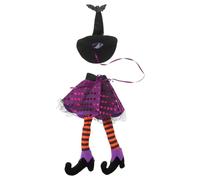 jojofuny 2 Pezzi Copribottiglia per Feste di Halloween Non Tessuto, Riutilizzabile e Facile da Pulire, Decorazione Tavola Cappello da Strega per Bottiglie e Vino