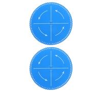 jojofuny 2 Pezzi di Cordoncino Rotondo Kumihimo per intrecciare Perline, Piastra Intrecciata, Fai da Te, Braccialetto, tavola per intrecciare Corde a Mano, Dispositivo Blu