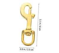jojofuny 2 pezzi Ganci Moschettone Rotanti per Accessori Campeggio Chiusura Facile e Resistente Base Girevole per Evitare Inciampi