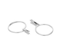 jojofuny 2 Pezzi Mini Clip per Pietre Preziose in Lega di Alluminio Argento Regolazione Rapida e Sicurezza Anti-Caduta per Dimostrazioni Clienti e Processi di Creazione Gioielli