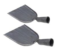 jojofuny 2 pezzi Palette Carbonio Resistenti per Cenere Spade Leggere per Uso Domestico e Bbq Design Ergonomico e Antiruggine per Braciere e Graticola Barbecue