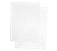 jojofuny 2 Pezzi Piastra Acrilica Trasparente per Accessori DIY e Tessitura Base Resistente e Leggera per Artigianato Casa e Scuola