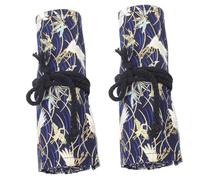 jojofuny 2 Pezzi Pochette Portapenne Roll Up Stile Astuccio per Capacità Organizer per Cancelleria Confezione Multifunzionale per Scrittura e Gru