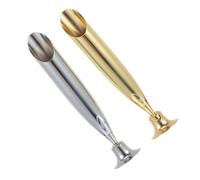 jojofuny 2 pezzi Portapenne in Acciaio Inossidabile Base Stabile e Unica per Penna da Scrivania Design Elegante e Semplice Accessorio Ufficio Robusto e Sicuro Regalo per Famiglia e