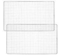 jojofuny 2 Pezzi Rete Griglia 44x26 Cm in Acciaio Inossidabile per Barbecue Resistente e Spesso per Cottura Uniforme e Previene la Caduta del Cibo, per Barbecue Familiari