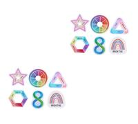 jojofuny 2 Set Adesivi Di Punta Per Adesivi Sensoriali D'ansia Tocco Sensoriali Testurizzati Calmanti i Calmanti Pellicola Pev 6 Pezzi*2