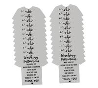 jojofuny 2 Set Cartellini Istruzioni Lavaggio Camicie Etichette Abbigliamento Ecologica Per Negozio Camicia Facili Inserire E Pratiche Per Clienti 100 Pezzi * 2