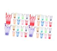 jojofuny 2 Set Ciondolo Gelato Con Ghiaccio Riutilizzabile Accessori Notizia in Anticipo Gioielli Ciondoli Pendenti in Resina Ciondoli Portachiavi Mini Tazza Riutilizzabile 30 Pezzi*2