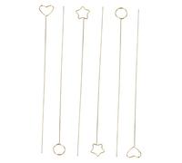 jojofuny 2 Set Clip Portacarte Metallo Per Segnaposto Matrimonio Design Con Forme E Stella Portamemo Resistente Per Feste Ufficio E Decorazioni Tavolo 30 Pezzi * 2