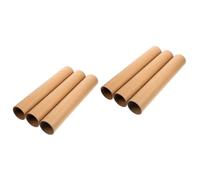 jojofuny 2 Set Core di Carta Tubi di Carta Artigianato Artistico Marrone Pianura Mestiere Cartonlegno Tubo di Cartone Manifesto del Tubo Tubi di Cartone Tubo di Prelievo 3 Pezzi * 2