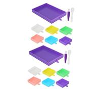 jojofuny 2 Set Disco Girevole Multifunzionale Strass Utensili Diamante mestiere Titolari di Grandi Dimensioni Suggerimenti Punti Piastra Vassoio Organizer per Strumenti per Unghie pp