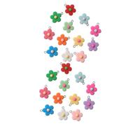 jojofuny 2 Set Flower Pendant Charms For Diy Jewelry Making Soft Rubber Simulation Small Flower Earrings With Hanging Holes For Crafting Accessories 15 Pezzi*2