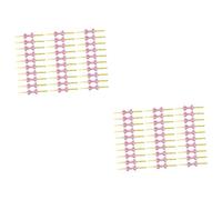 jojofuny 2 Set Legatura Rosa Avvolto Nozze Fiocchi Pre Legati Archi con Blu Cravatte per À Poche da Imballaggio Cravatte Tortuose Fil di Ferro 200 Pezzi*2