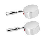 jojofuny 2 set Maniglie per Rubinetto in Resistente Compatibili con Miscelatori per Doccia e Lavelli Sostituzione Durevole per Bagno e Lavabo Design Classico Ergonomico Antiscivolo