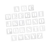 jojofuny 2 Set Stencil Alfabeto Inglese per Template Grandi Riutilizzabile Sicuro e Facile da Educativo per Apprendimento Ortografia e Spelling