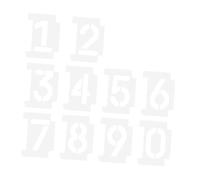 jojofuny 2 Set Stencil Numerici Riutilizzabili in Pet per Dipingere Indirizzi su Cassette Postali e Cordoli Resistenti e Facili da Pulire per Esterni e Decorazioni DIY