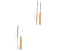 jojofuny 2 Set Strumento per Il Trapianto di della Bambola Radicamento Bambole Utensili Ago Attrezzo Aghi Riccio Forniture Districante Silver Metallo