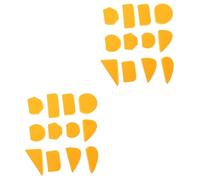 jojofuny 2 Set Tazza Stampo Manico per Tazza di Ceramica Piccolo Forme Muffa Tazze per Ceramica Strumento per La Creazione di Maniglie Eva Yellow 12 Pezzi*2
