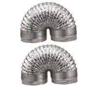 jojofuny 2 Tubi Flessibili Isolati Spessi Da 2 M Per La Ventilazione Dell'asciugatrice Ventola Di Scarico 10 Mm Resistenti Facili Da Pulire