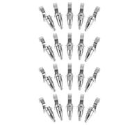 jojofuny 20 ganci per appendere cavi, ganci per quadri in corda , ganci per esposizione di gallerie d'arte regolabili in lega di zinco, ganci per binari per quadri, ganci per galleria in corda