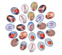 jojofuny 20 Pezzi Accessori Gioielli Religiosi con Medaglietta Santa per Bracciali e Collane Donna Design Retro e Durevole