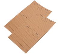 jojofuny 20 pezzi Carte Ricetta Doppia Faccia in Kraft Schede Dietetiche per Cucina DIY con Angoli Arrotondati Formato Compatto Facile da Trasportare per Appunti e Ricette di Cucina