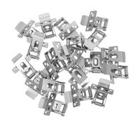 jojofuny 20 Pezzi Clip Molla per Lampada da Pannello in Ferro Argento, Accessorio per Downlight e Luce a Pannello, Montaggio a Incasso per Plafoniera e Luce da Soffitto
