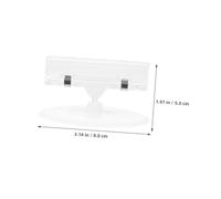 jojofuny 20 Pezzi Clip Porta Etichette in Plastica Resistente Supporto Cartellini Prezzo Girevole per Supermercati Negozi Uffici ed Eventi Espositore Multiuso per Segnaletica e Memo