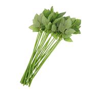 jojofuny 20 Pezzi Fiori Artificiali Rose Rosse a Gambo Lungo Fili di Steli Floreali Steli di Bouquet Artificiali Forniture di Bouquet Floreali Forniture per Bouquet Fai da Te Plastica Green