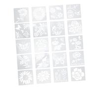 jojofuny 20 Pezzi Stencil Disegni Farfalle Traforati Riutilizzabili per Pittura Diy Hobby Creativi per Decorazioni Album e Biglietti