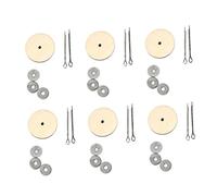 jojofuny 20 Set Accessori per Giunti in Legno Bambole Fabbricazione Cose Articolazioni dello Scheletro della Bambola Orso Che Fa Giunture Materiali Oggetti di Scena Giunto Argento bambù