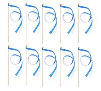 jojofuny 20pezzi Bacchette Magiche Per Matrimonio Con Nastro Blu e Campanellino Dorato Favors Per Feste Decorazioni Per Cerimonie e Giochi Di Classe