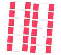 jojofuny 24 Bandierine di Segnalazione in PVC 551 X 394 Pollici con Picchetti in Acciaio Inox 304 da 15 Pollici Marcatori per Rilievi Topografici Paesaggistica Servizi Sotterranei e