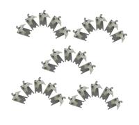 jojofuny 25pezzi Ganci Per Ripiani Frigorifero Inossidabile Per Shelf Clip Facile Installazione e Resistente Per Congelatore e Frigorifero